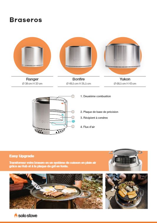 SOLO STOVE Brasero Yukon et support 2.0, Brasero Portable sans émission de fumée, Acier Inoxydable, 68,5 x 43 cm, 18,3 kg