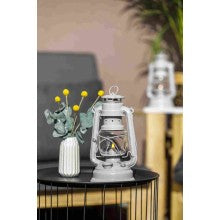 Lampe-tempête Feuerhand 276 Nordic Grey (huile pour lampe 1L fourni)