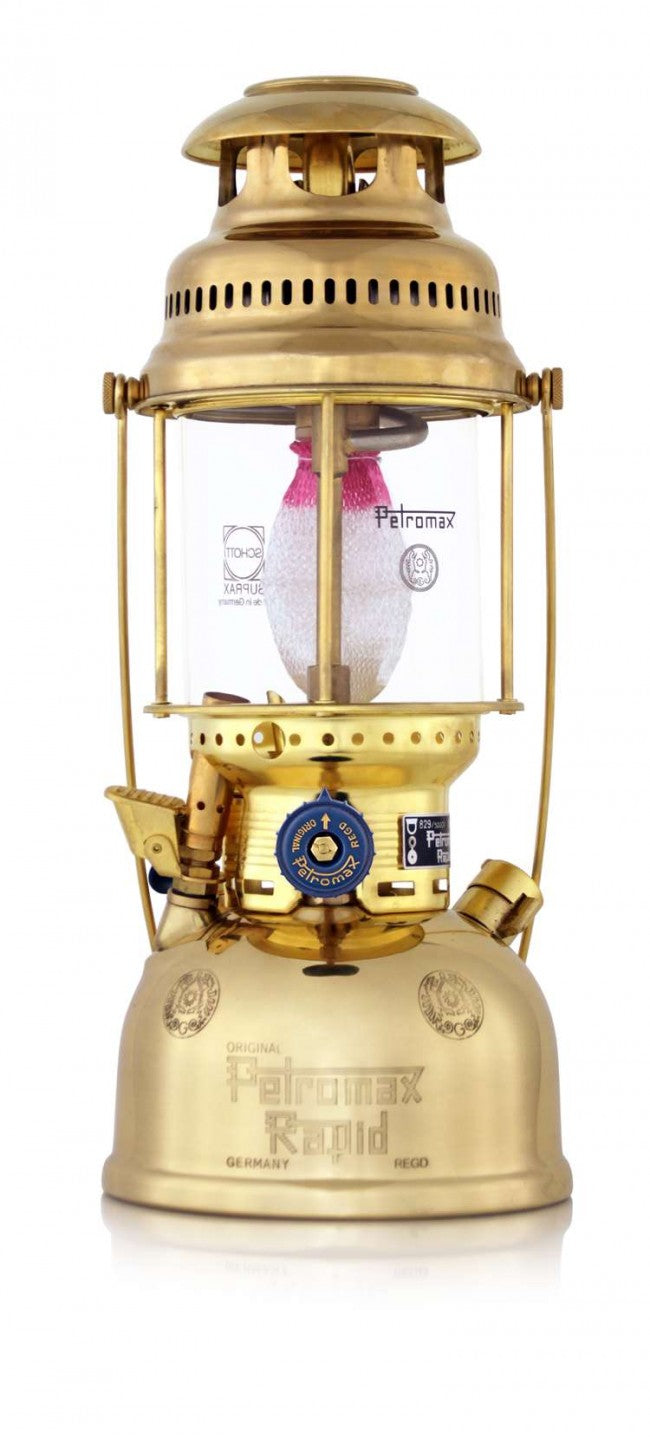 Petromax HK500 en laiton poli électrique (lampe de table)