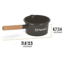 Petromax Poêlon en émail noir 1 litre