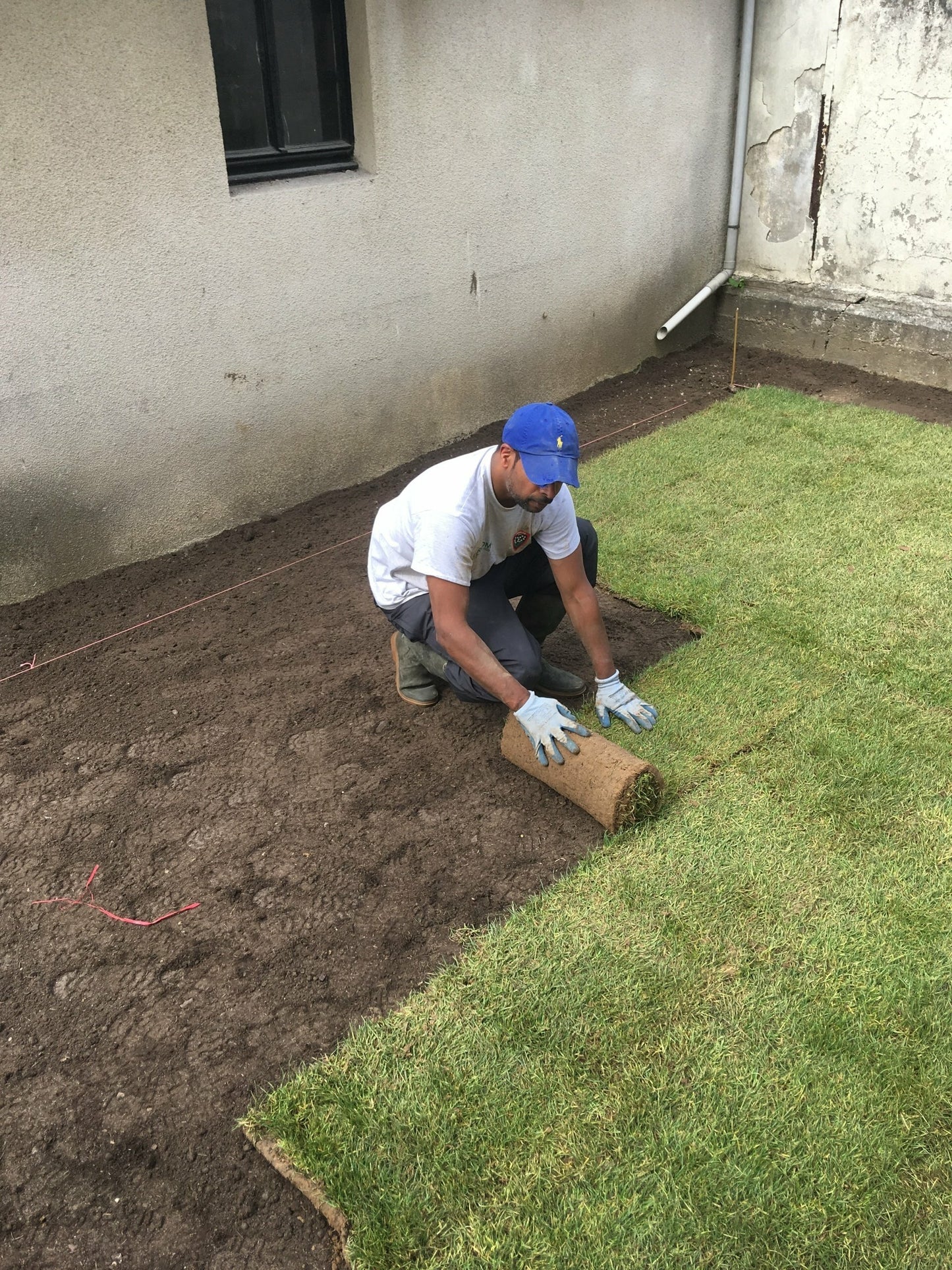 Rouleau De Gazon De Plaquage Rustique 2,5M X 0,40M X 1,5Cm