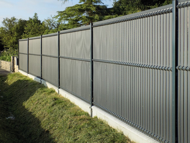 Kit D'Occultation Pvc Gris Anthracite Pour Panneau