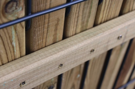 Lames Horizontales De Fixation En Bois - 2.5M - 6 Pièces Pour Kit D'Occultation En Bois