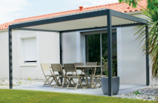 Pergola Bioclimatique Marbella Murale Profondeur 3,5M Largeur 5,18M