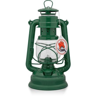Lampe-tempête Feuerhand 276 vert mousse (huile pour lampe 1L fourni)