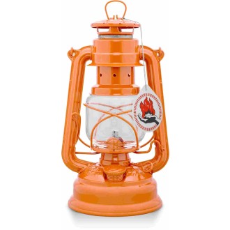 Lampe-tempête Feuerhand 276 Orangé pastel (huile pour lampe 1L fourni)