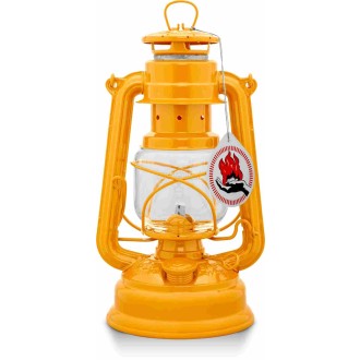 Lampe-tempête Feuerhand 276 jaune de sécurité (huile pour lampe 1L fourni)