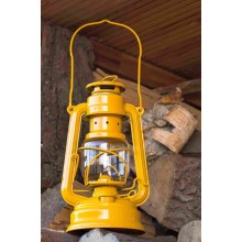 Lampe-tempête Feuerhand 276 jaune de sécurité (huile pour lampe 1L fourni)