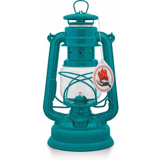 Lampe-tempête Feuerhand 276 Turquoise (huile pour lampe 1L fourni)