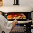 Pack four à pizza hybride Dome XL Gen 2 Crème + chariot - GOZNEY