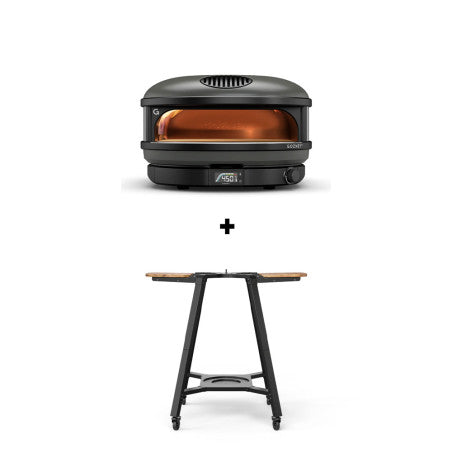 Pack four à pizza gaz Arc XL Noir + chariot - GOZNEY