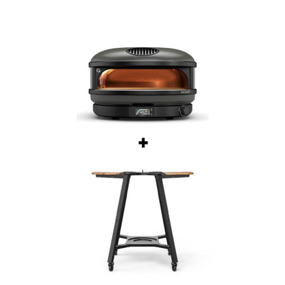 Pack four à pizza gaz Arc XL Noir + chariot - GOZNEY